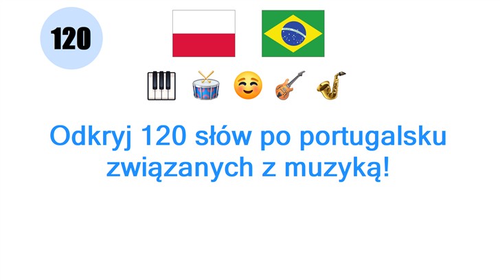 Odkryj 120 słów po portugalsku związanych z muzyką!